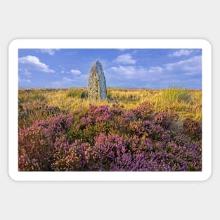 Millennium Stone, Danby High Moor, North York Moors Sticker